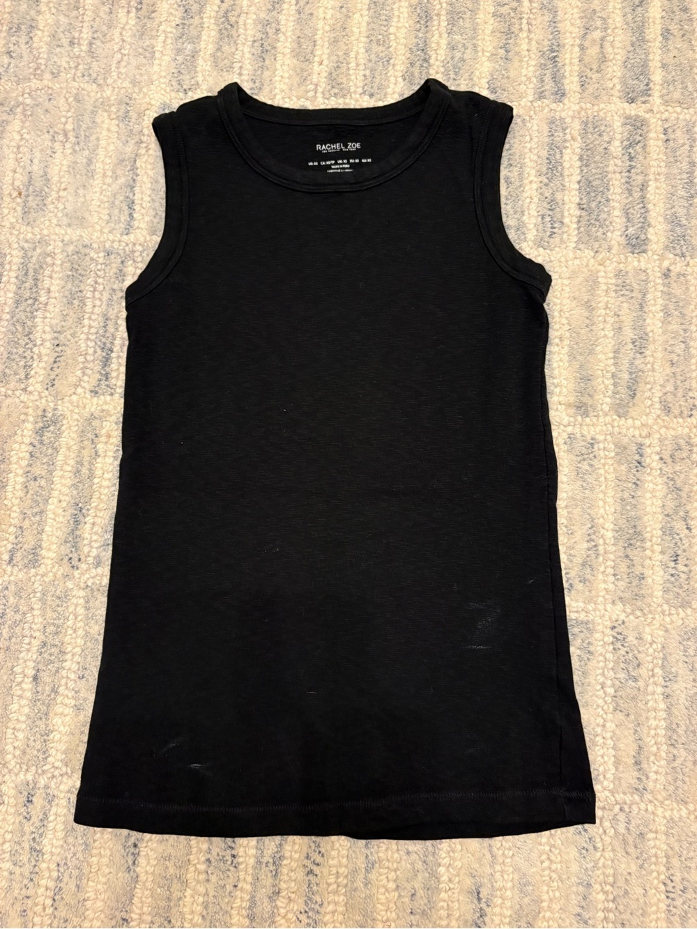 Rachel Zoe Black Sleeveless Tank Top